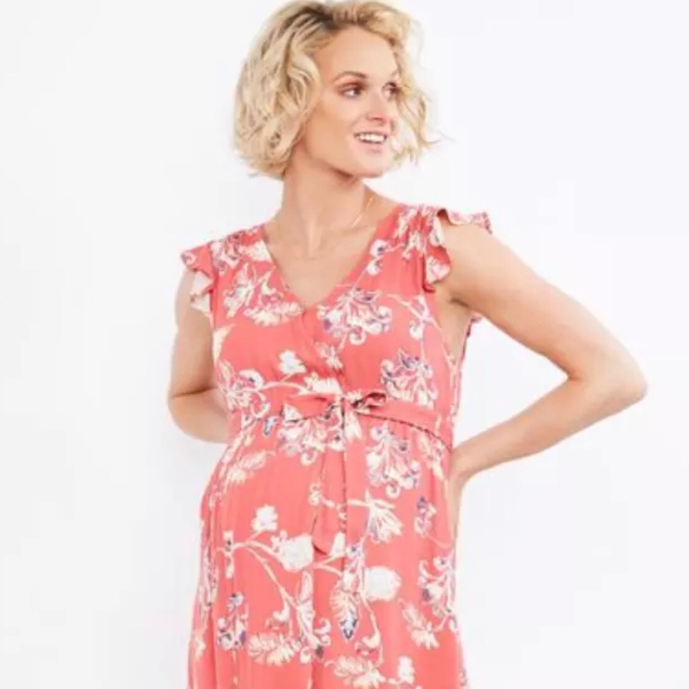 Small Splendid floral print maternity maxi dress